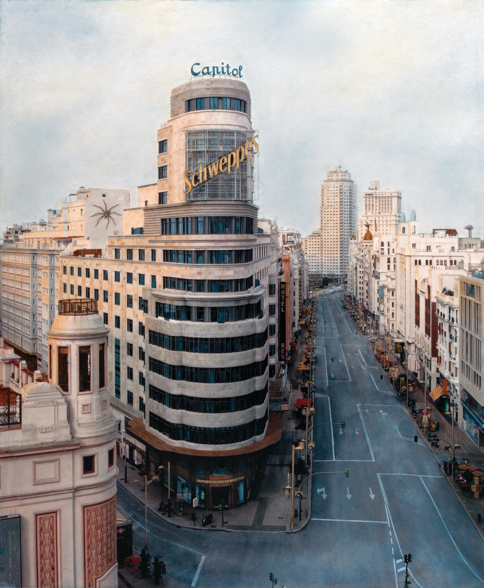 La ciudad ideal está vacía en algunos momentos íntimos. 
Callao en Madrid.